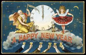 happy new year vintage